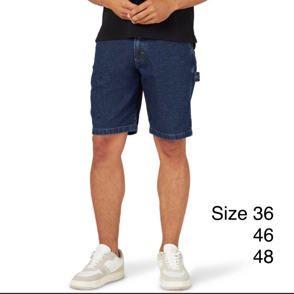 Wrangler Men’s Relaxed Fit Carpenter Shorts. Dark Vintage